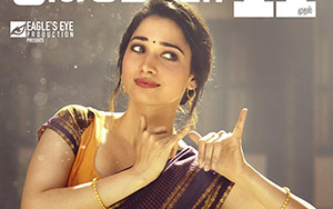 Tamannaah on the poster of Tamil comedy horror film, Petromax (Release Date October 10 ,2019)